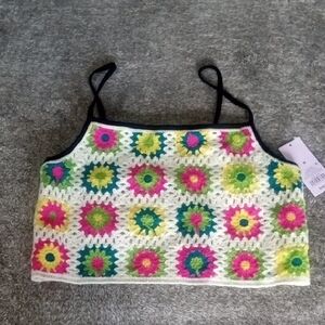Wild Fable NWT granny square cropped top